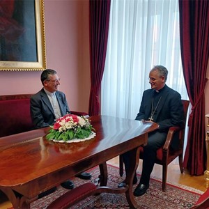 Nadbiskup Kutleša susreo se s biskupom Trsta